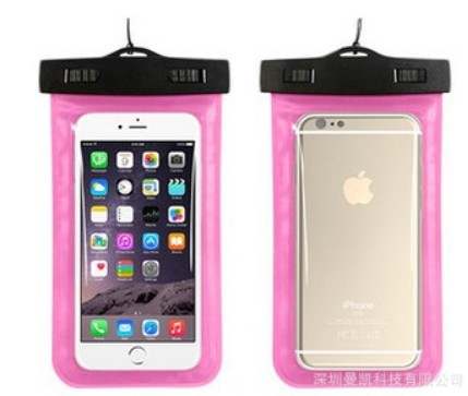 Water Proof Floating Phone Holders With Air Pouch Lake Land Kayaks Pink