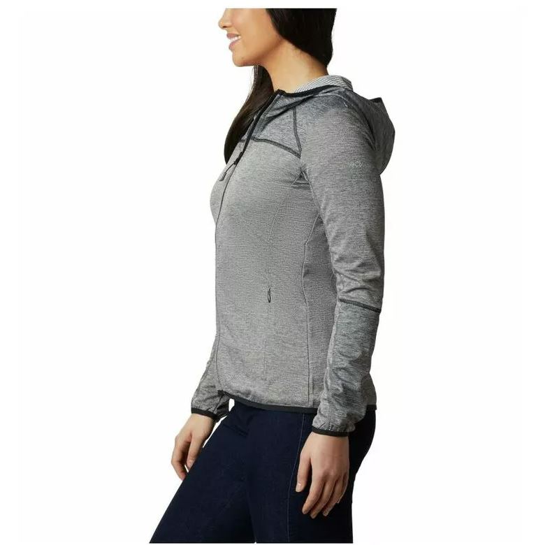 Coumbia Womens Baker Valley Hooded Fleece Jacket (Charcoal Heather)