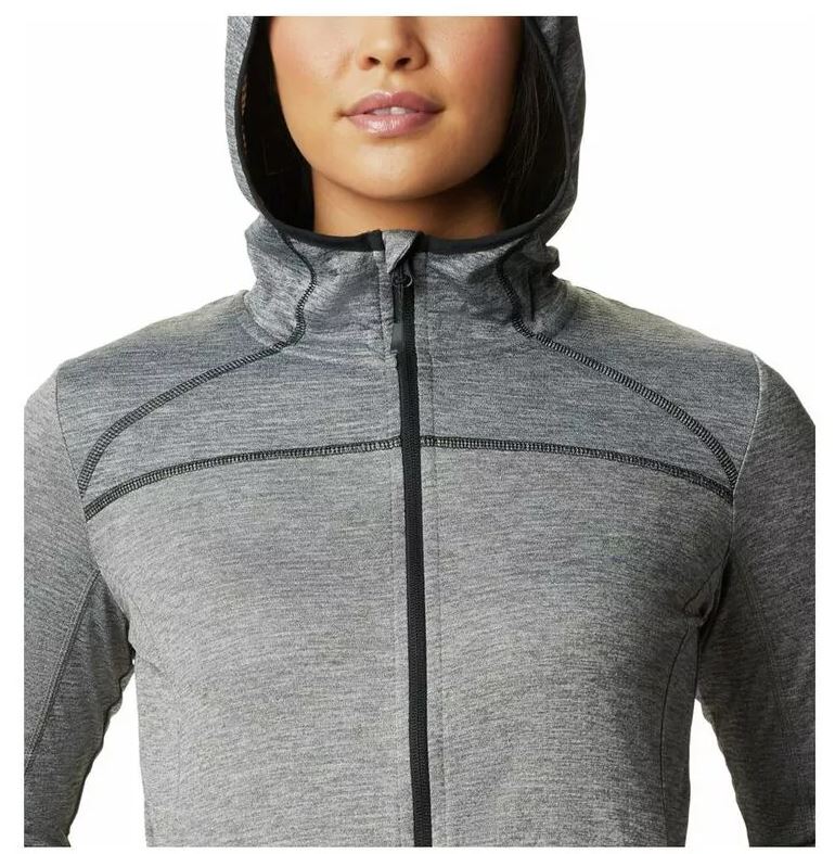 Coumbia Womens Baker Valley Hooded Fleece Jacket (Charcoal Heather)