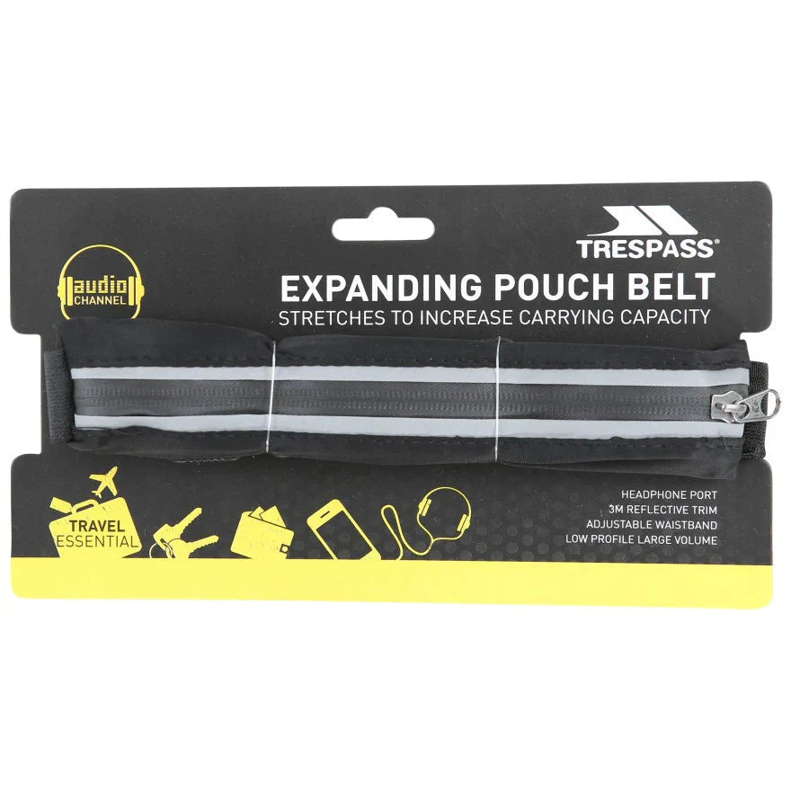 Trespass Dorne Running Belt (Black) Camping & Hiking Trespass