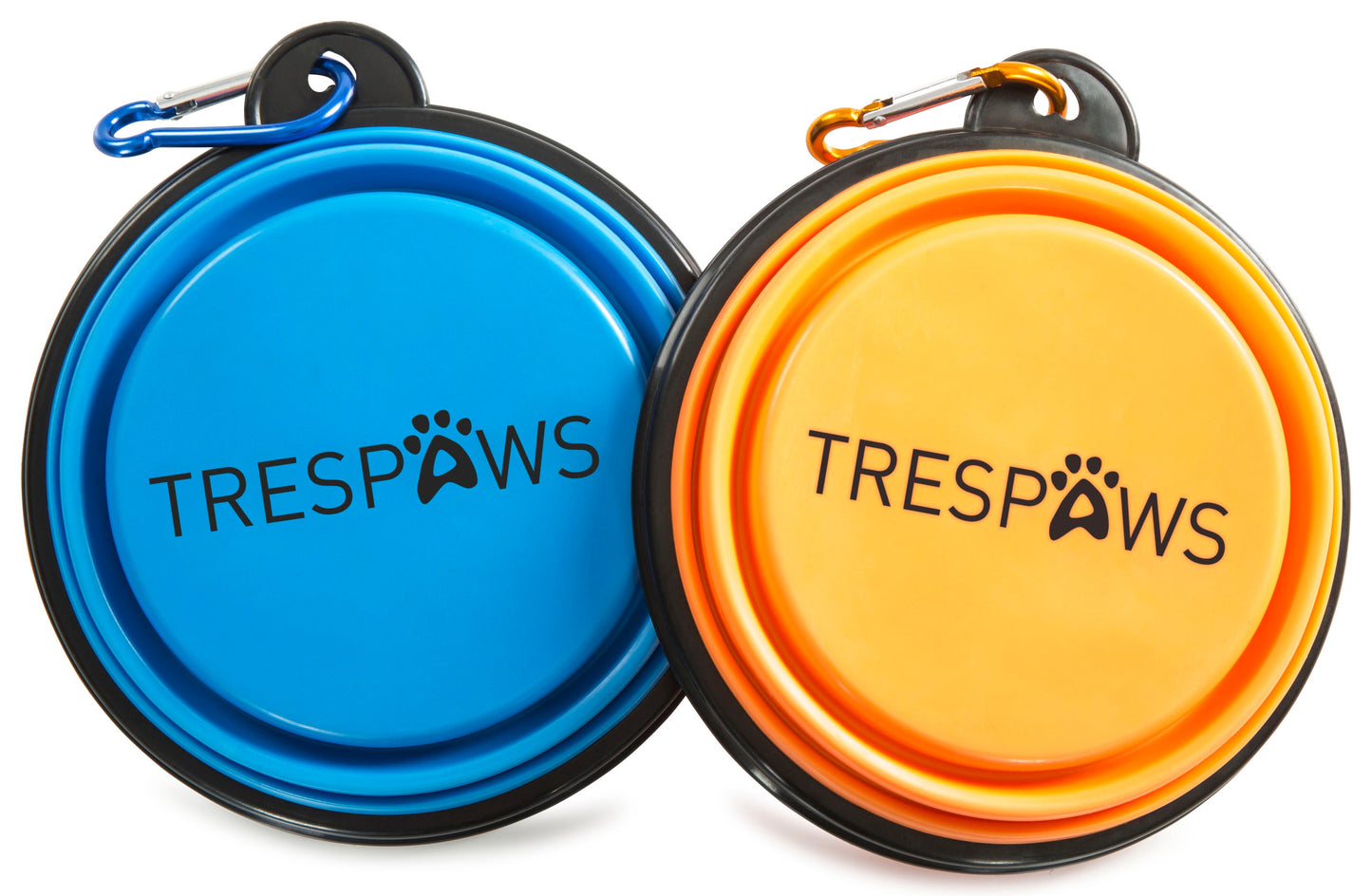 Trespaws Sippy Collapsible Dog Bowl - 2 Pack