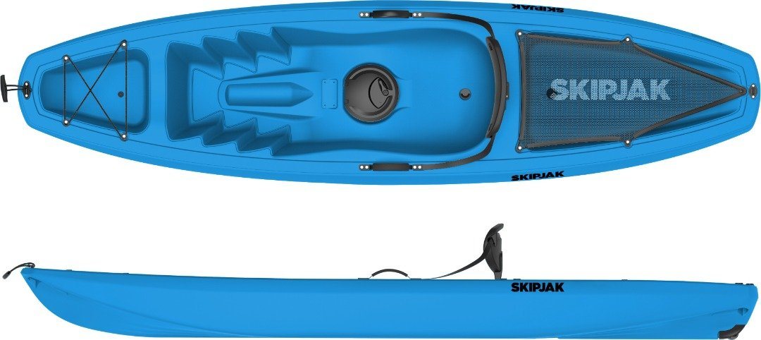 Sit On Top SKIPJAK Kayak With Paddle - New 2021 Design Lake Land Kayaks 