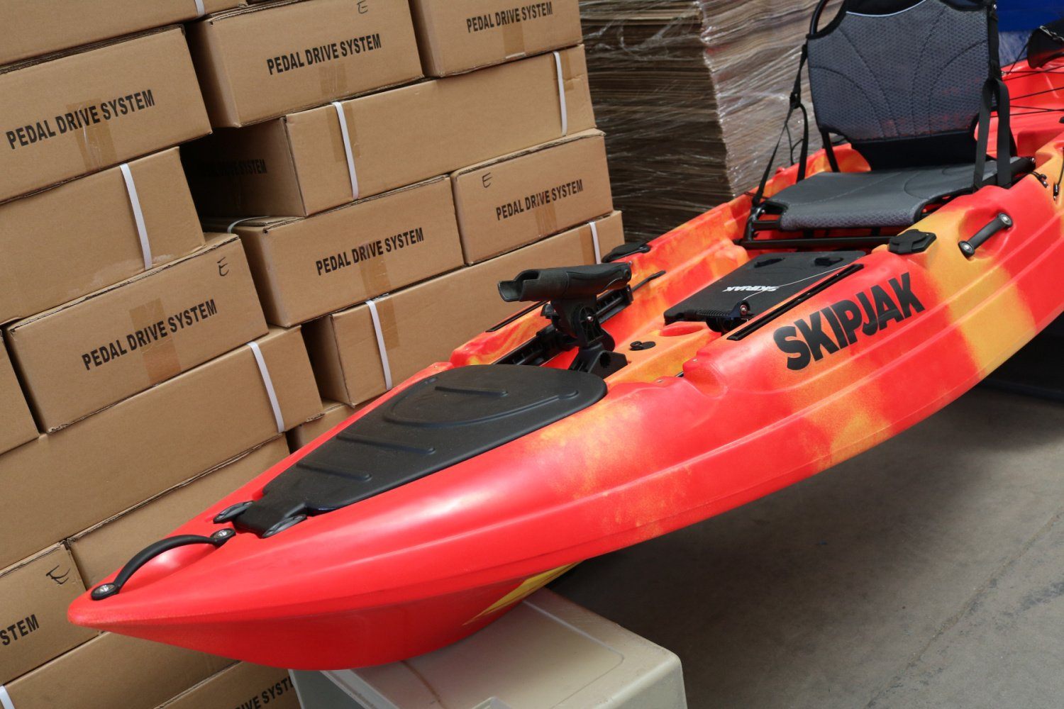The SkipJak FishJak 10 - Deluxe Sit On Top Kayak Lake Land Kayaks