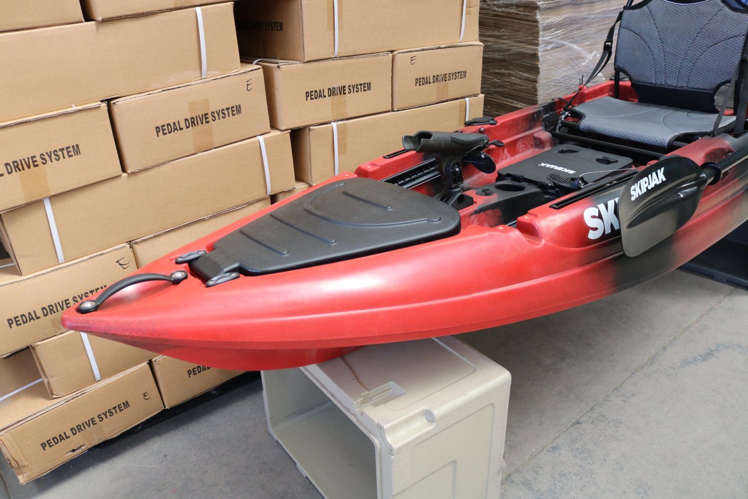 The SkipJak FishJak 10 - Deluxe Sit On Top Kayak Lake Land Kayaks