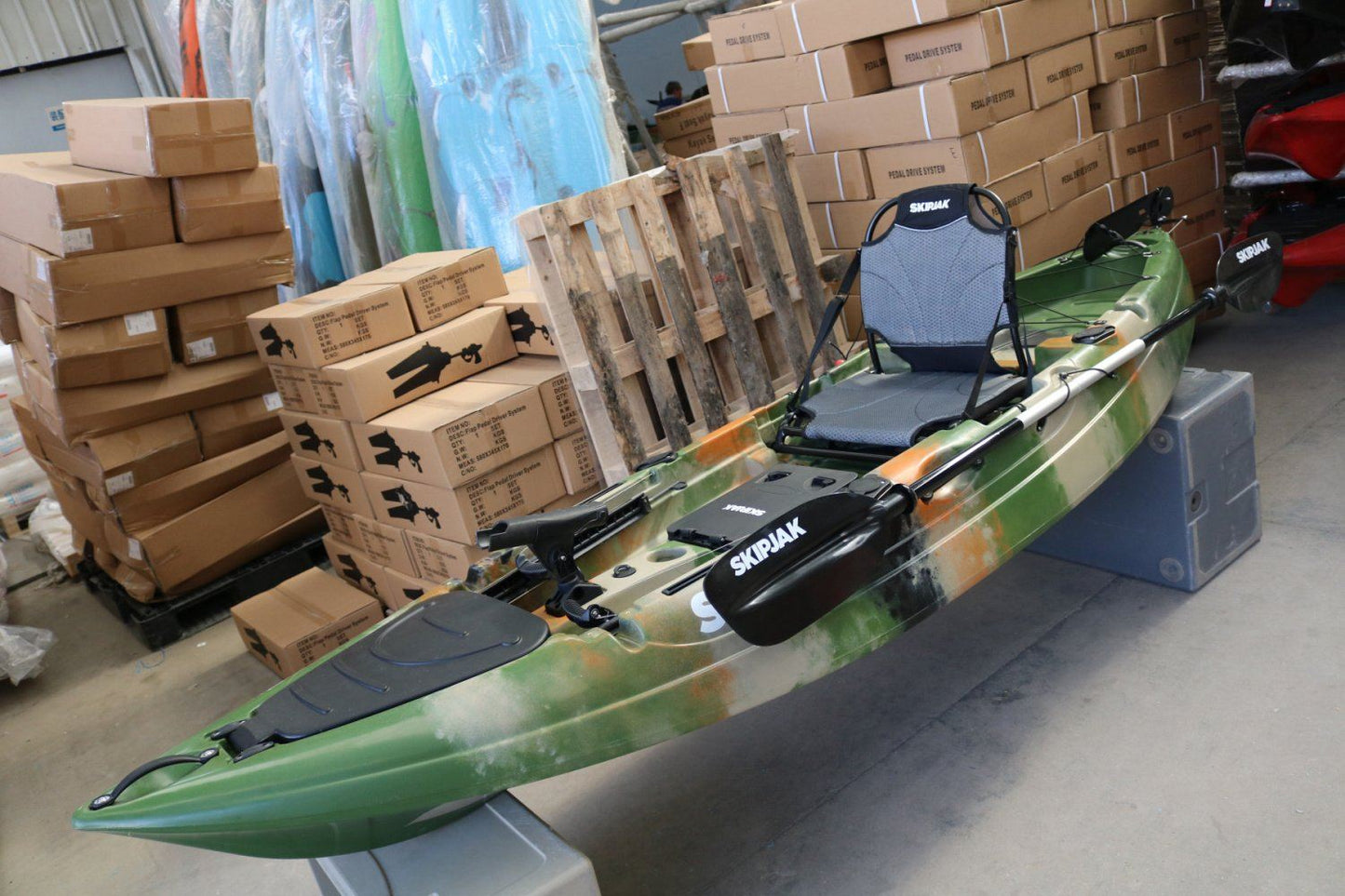 The SkipJak FishJak 10 - Deluxe Sit On Top Kayak Lake Land Kayaks