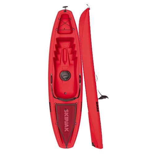 Sit On Top SKIPJAK Kayak With Paddle Kayaks Lake Land Kayaks Red