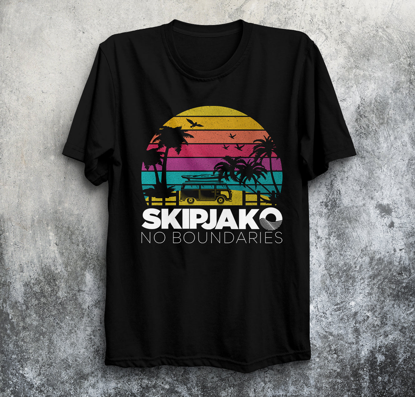 SKIPJAK Neon Camper Van Tee Shirts & Tops SKIPJAK Small 