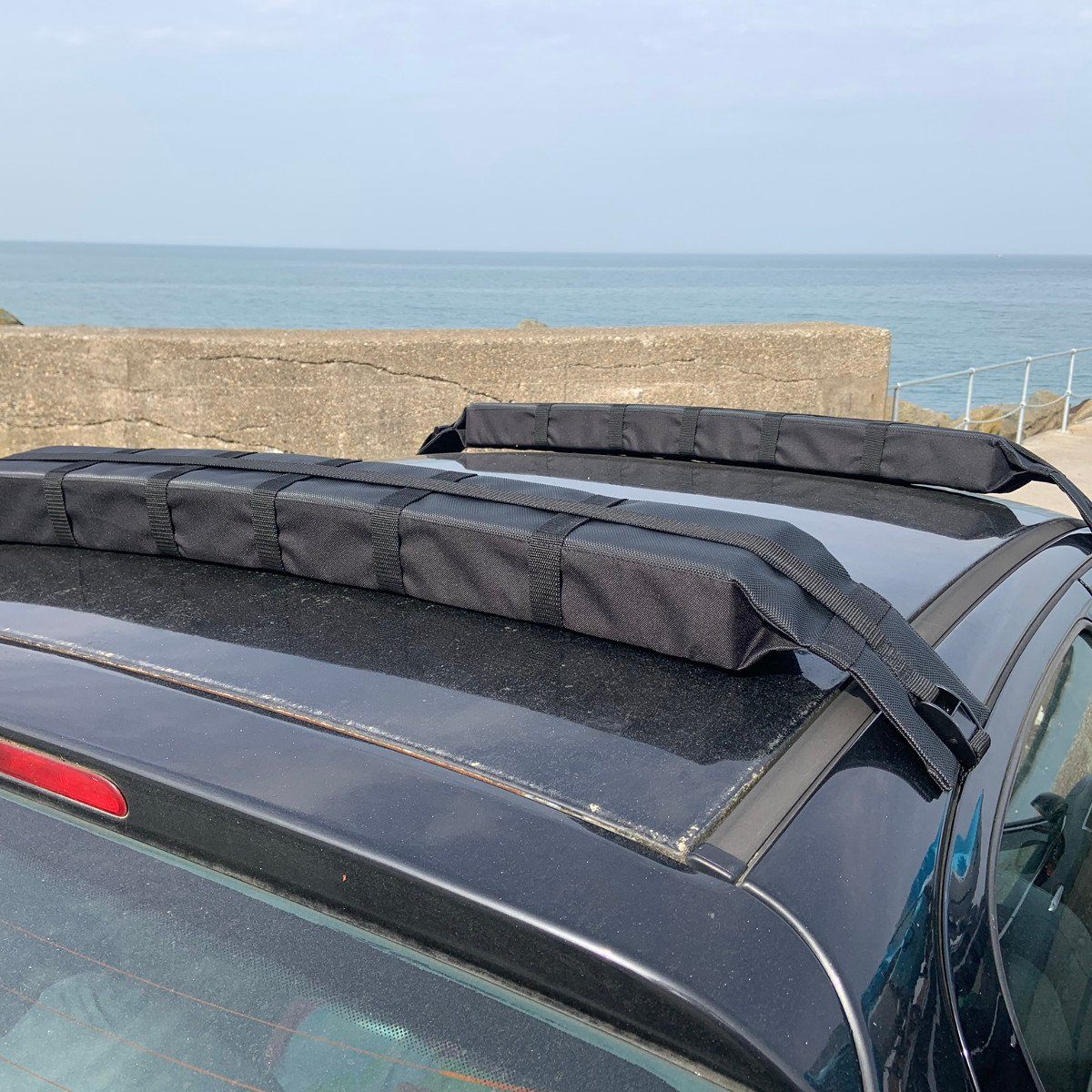 Single soft padded roof rack Lake Land Kayaks 