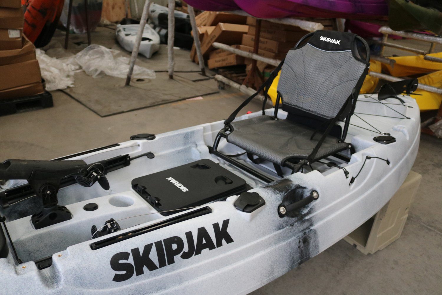 The SkipJak FishJak 10 - Deluxe Sit On Top Kayak Lake Land Kayaks