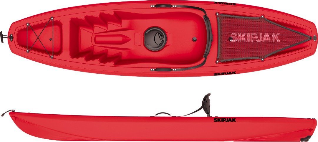 Sit On Top SKIPJAK Kayak With Paddle - New 2021 Design Lake Land Kayaks