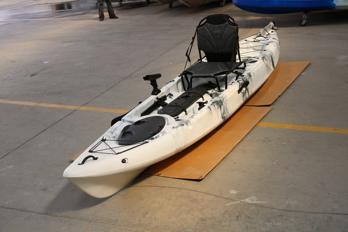 The SkipJak FishJak 14 - Deluxe 14.1 foot Fishing Kayak Lake Land Kayaks