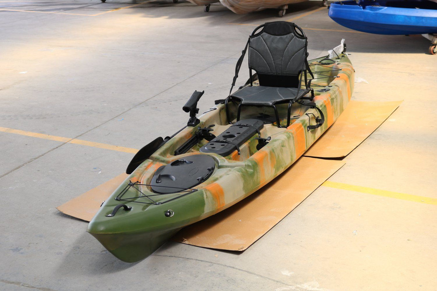 The SkipJak FishJak 14 - Deluxe 14.1 foot Fishing Kayak Lake Land Kayaks