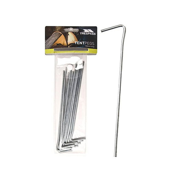 Trespass Axion Tent Pegs (Pack of 10) Tents Trespass 