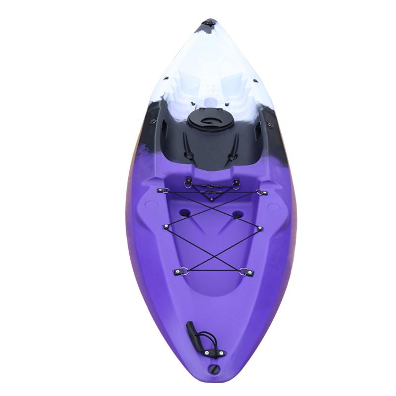 The SkipJak Reflection - 9ft 6 Luxury Sit On Top Kayak Lake Land Kayaks Purple Black & White 